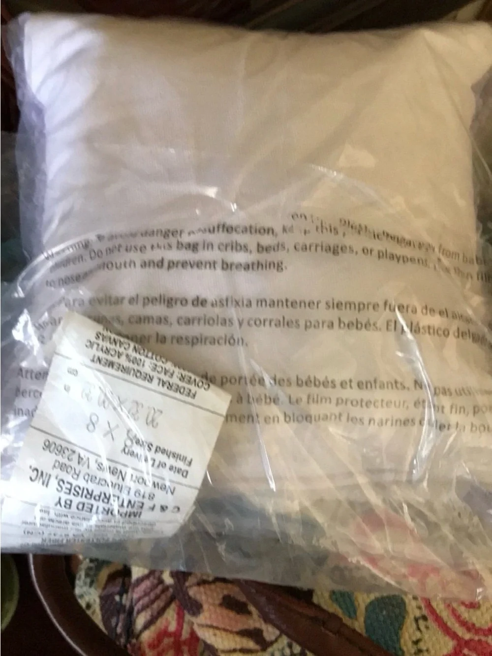 Plush Bunny Face Hooked Pillow - NWT Little Bunny Pillow 8x8